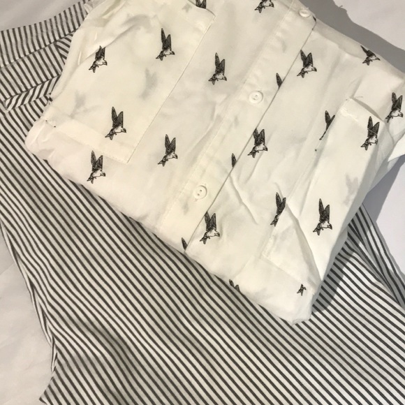 H&M Tops - Sparrow Pattern H&M Hutton down Sz14 I02